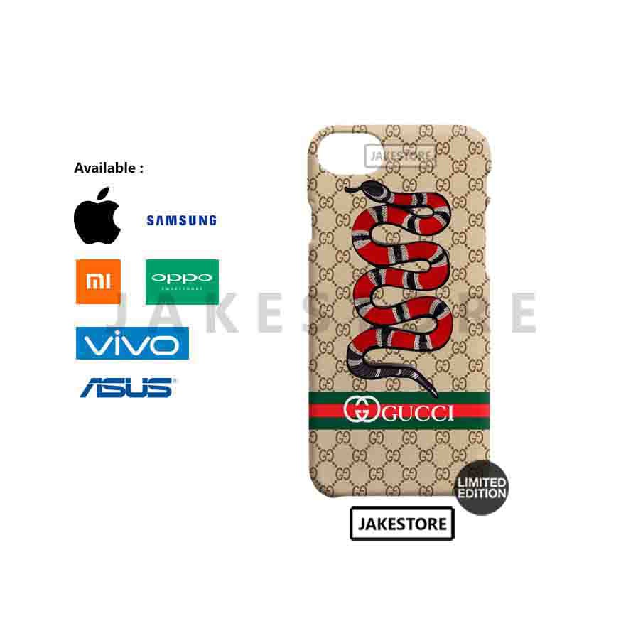 case oppo f1 s a37 neo 9 f3 f3 plus a39 a57 f5 a83 a71 f7 Gucci Snake Logo Stripe hardcase