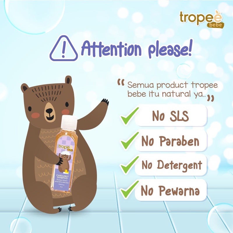 Tropee Bebe Shampoo kemiri - Shampoo anak