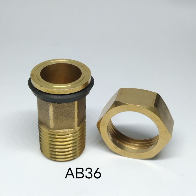 Water meter couple 1/2 inch kuningan AB36