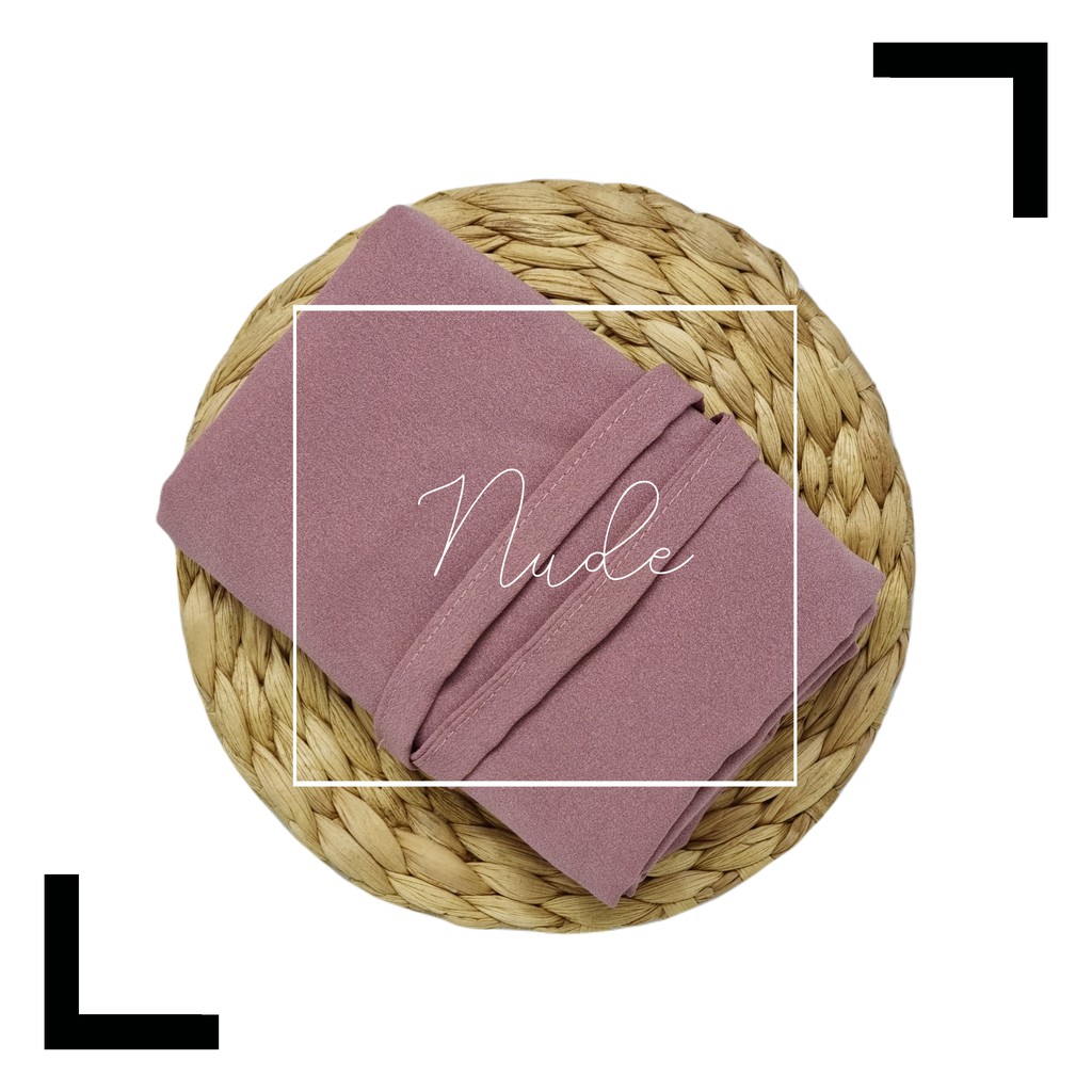 Hijab Instant Bergo Maryam Diamond Stretch-Nude