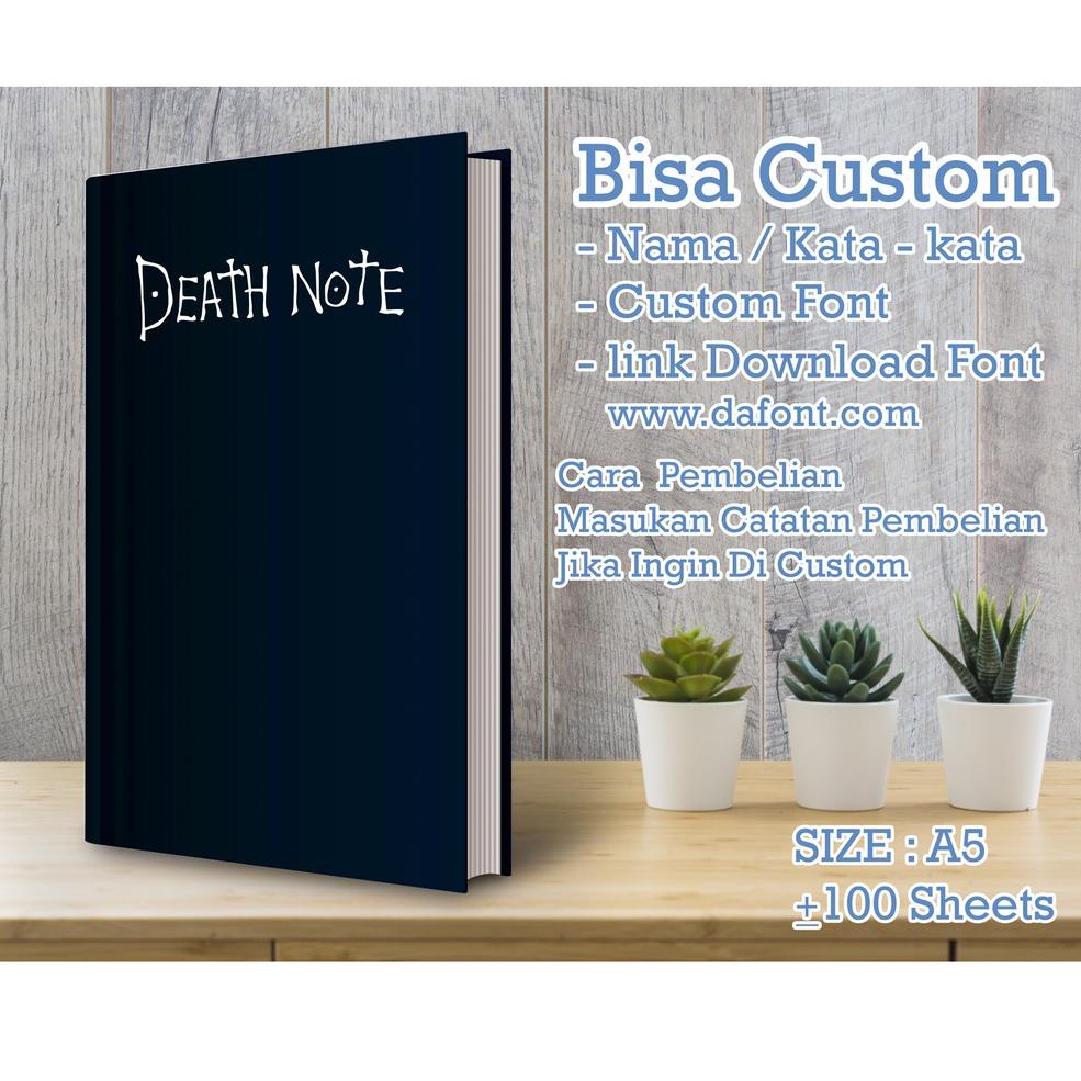 

[KODE 247] Notebook Custom_DEATH NOTE_A5_GRID#DOTTED#LINE#POLOS