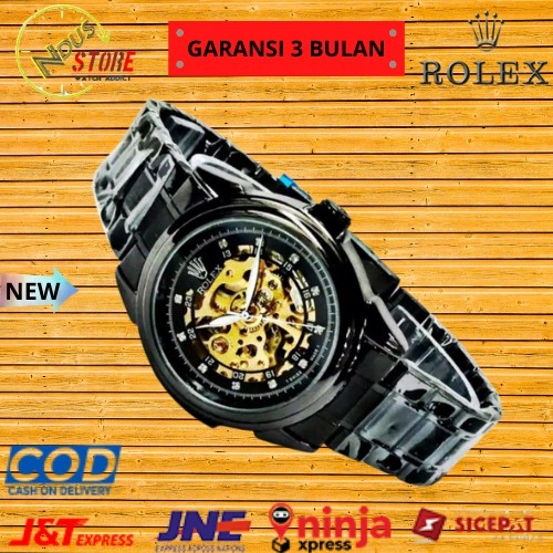 Jam Tangan Pria Rolex Automatic Rantai | Jam Tanagan Cowok Rolek