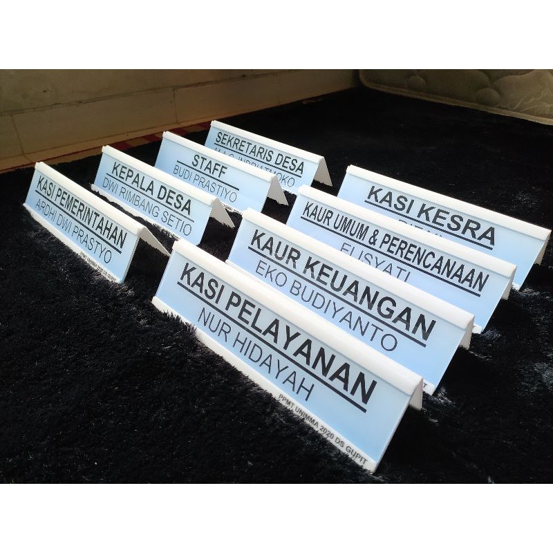 

Custom Papan Nama Orang Jabatan Pejabat Jabatan Name Desk Bahan Akrilik Custom Bisa Requests Warna Desain
