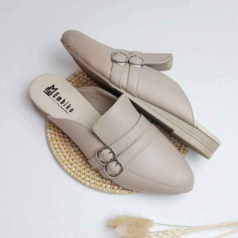 sepatu tutong kulit wanita / sandal sepatu kulit garut