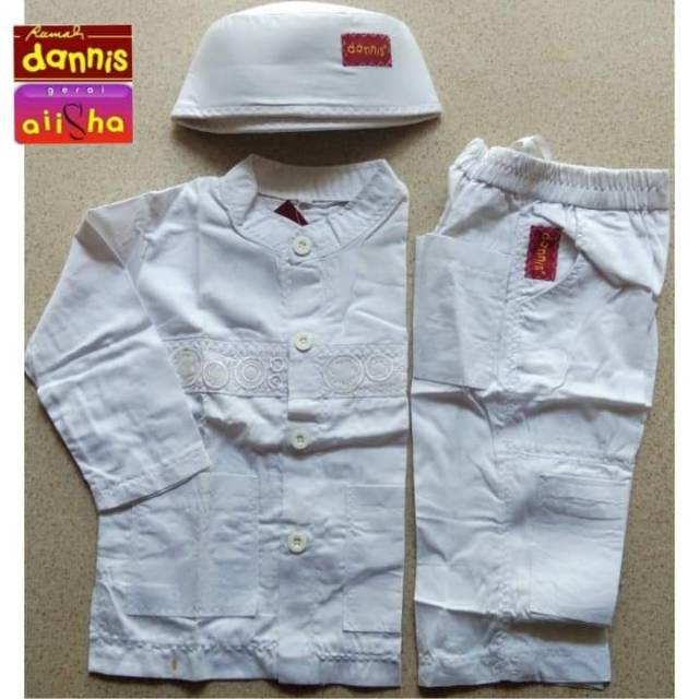 Stelan koko ihrom/putih anak laki-laki by dannis  (TA 1810 NA) IH✅