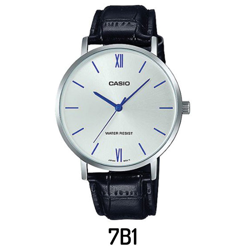 Casio Original MTP-VT01L Series - Jam Tangan Kulit Pria