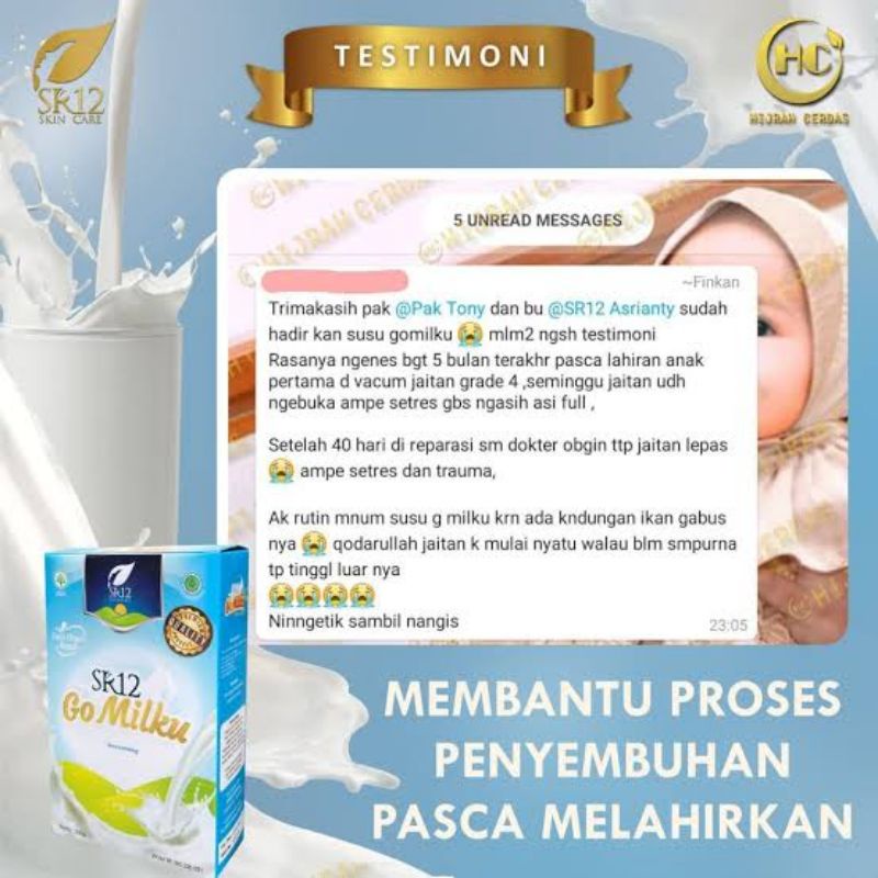 

SR12 GOMILKU SUSU KAMBING ETAWA 100% ORIGINAL