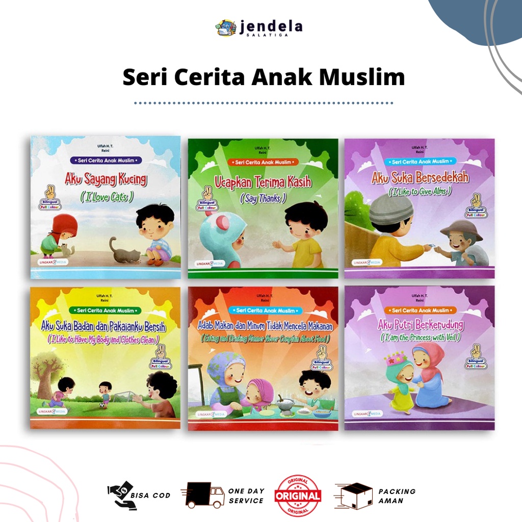 Jual Buku Anak Murah Seri Cerita Anak Muslim Bilingual Full Colour ...