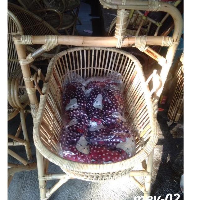 Ayunan Tidur Tampat Kasur Keranjang Bayi Rotan Gantung Free - Asli Bay