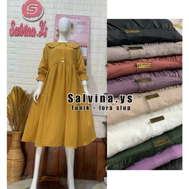 LONG TUNIK KERAH BY SALVINA YS 100% ORIGINAL