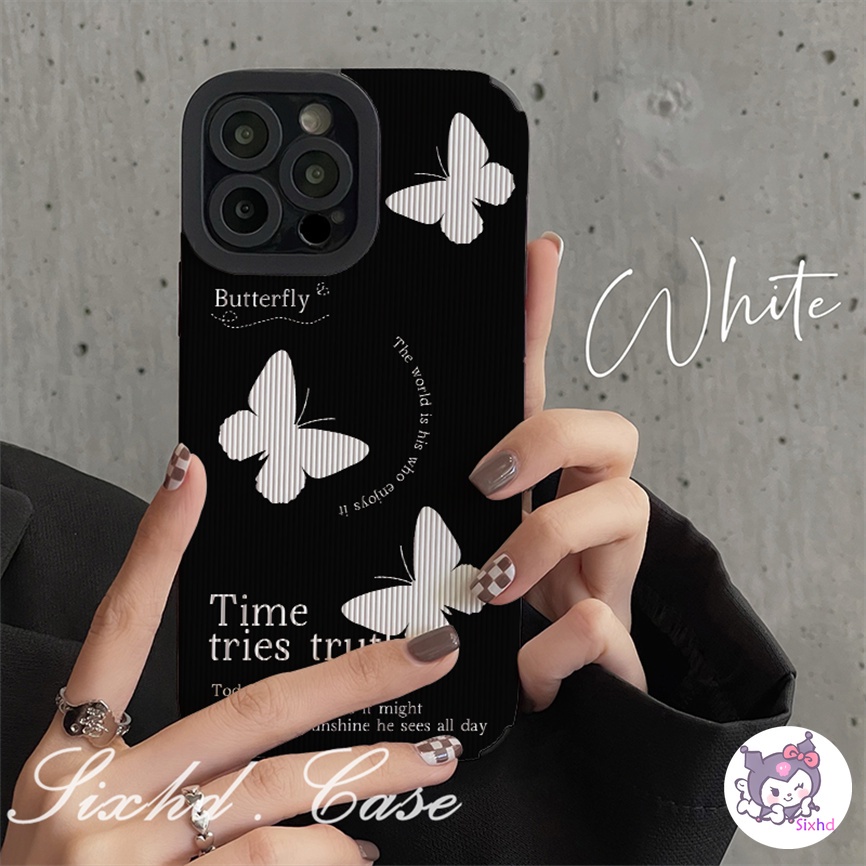 Casing OPPO A57 A76 A96 A95 A94 A74 A55 A54 A16 A15 A53 A33 A32 A31 A5s A3s A5 A9 Reno 8Z 7Z 6Z 5Z 6 5 F11 F9 Pro Fashion Advanced Simple Butterfly Phone Case Soft Silicon Protective Cover