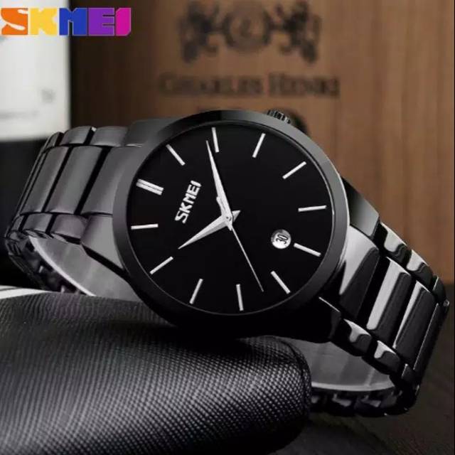 Jam Tangan Pria Elegan SKMEI 9140 Original Anti Air Water