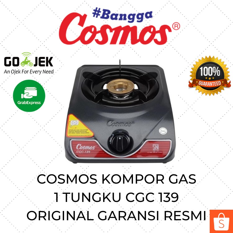Cosmos Kompor Gas Mini 1 Tungku CGC 139 / Kompor Tekanan Rendah Kecil Murah / Hemat Gas / Api Biru