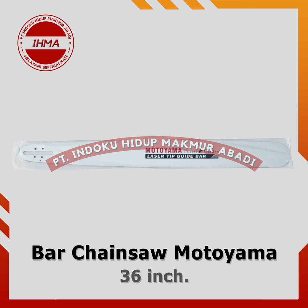 Bar Chainsaw Motoyama 36 inch. Laser - Guide Bar Mesin Gergaji Pohon