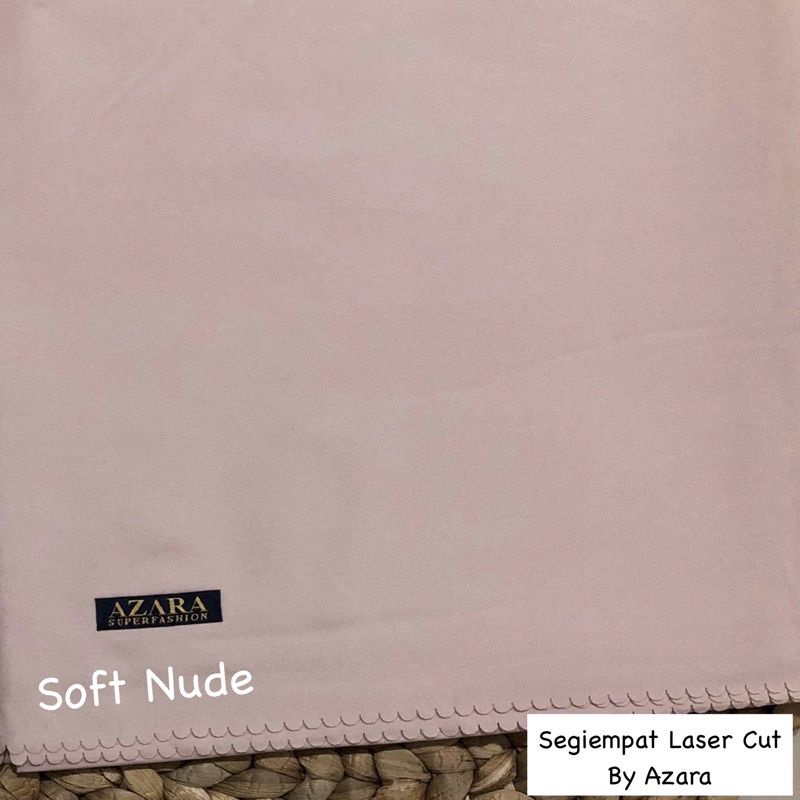 [130x130cm] Hijab segiempat  VOAL MIRACLE SYARI LC by Azara-Soft nude