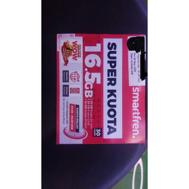 Perdana Smartfren 16,5GB