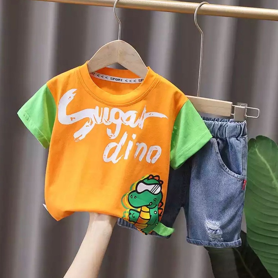 COD - SETELAN ANAK BAJU ANAK LAKI-LAKI // SETELAN ANAK BAJU ANAK PEREMPUAN // SETELAN ANAK BAJU ANAK MOTIF HEWAN DINOSAURUS TERBARU // SETELAN ANAK BAJU ANAK 1-5 TAHUN // SETELAN ANAK BAJU ANAK SEHARI-HARI //SETELAN ANAK BAJU ANAK TRANDY