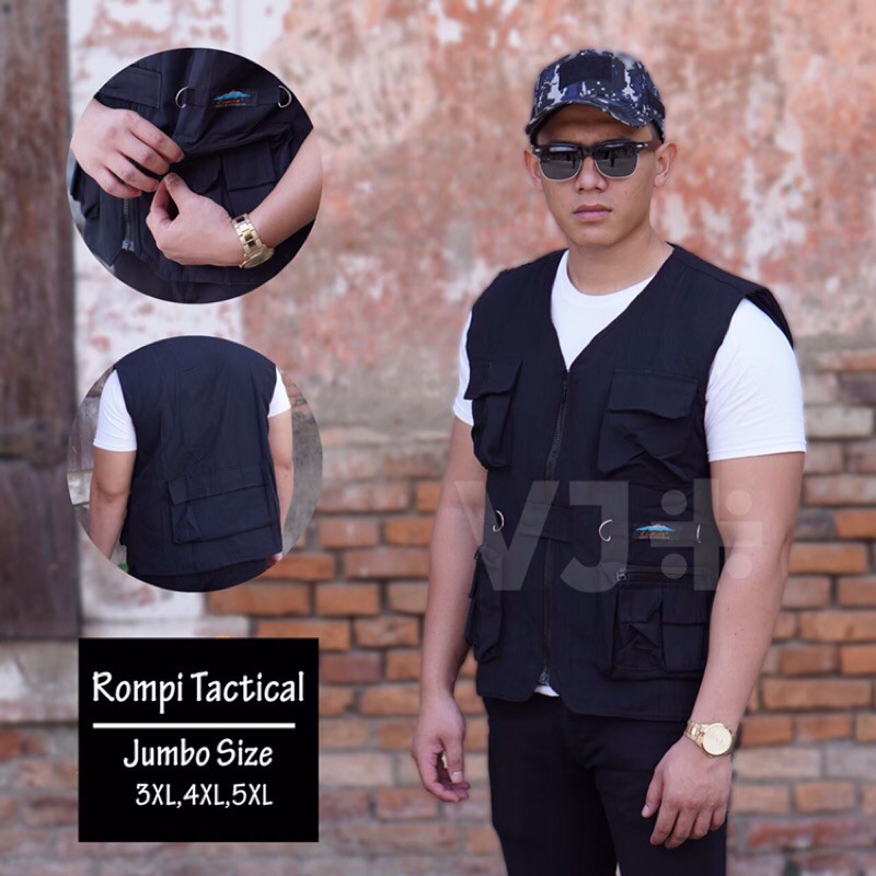 ROMPI OUTDOOR TACTICAL 511 / JAKET ROMPI LAPANGAN / BODYVEST/ ROMPI TAHAN ANGIN / ROMPI SIZE JUMBO