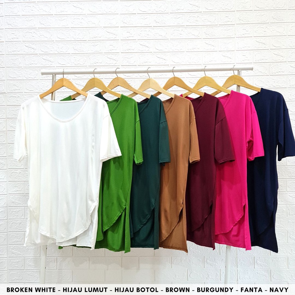 4120 kaos sabine slit bigsize kaos polos oversize bubble