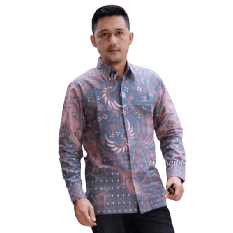 Wirayudha Kemeja Batik Pria Lengan Panjang Lapis Furing Bahan Katun Halus Premium