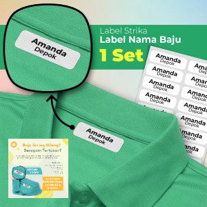 

Belbana label stiker sticker baju lebel seragam bukan bordir nama