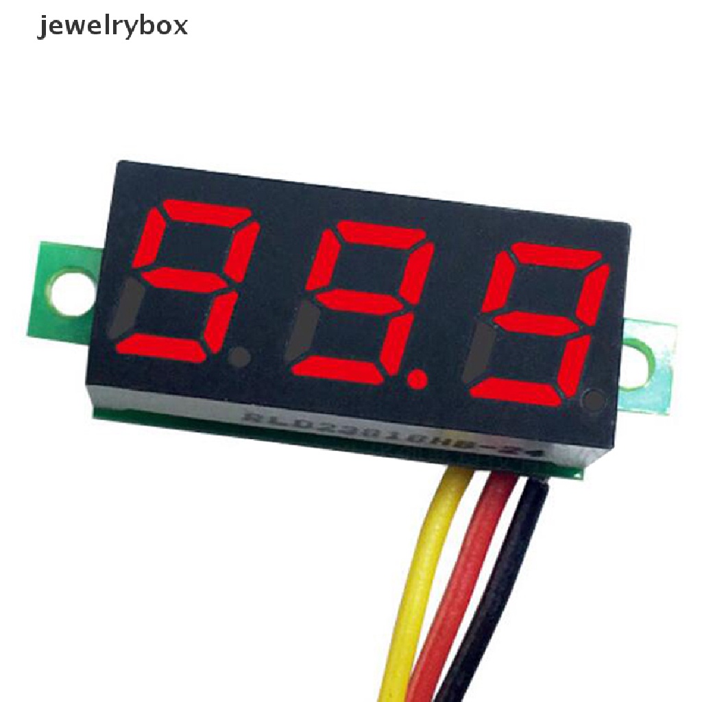 (Box) Voltmeter Digital Mini DC 0-100V Dengan Layar LED 3 Digit