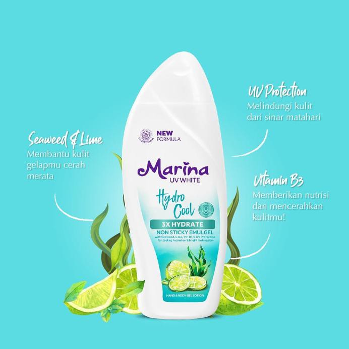 TWIN PACK MARINA HAND BODY LOTION UV WHITE 460 ML - HYDRO COOL 2 PCS
