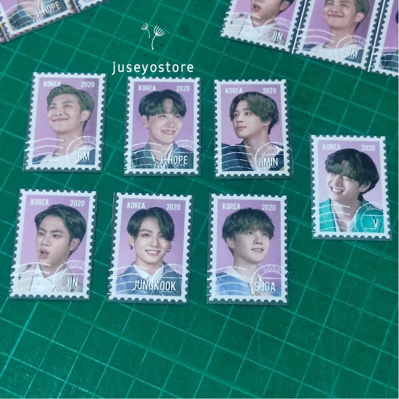 

Kpop Set perangko sticker stiker lucu bangtan boys