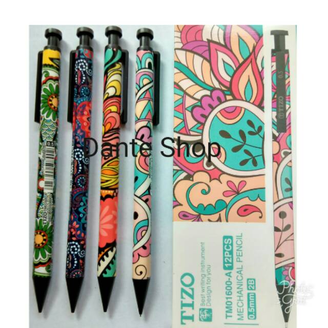 

Pensil Mekanik Motif Batik 0.5mm Tizo TM-01600 - A ( per Pcs )