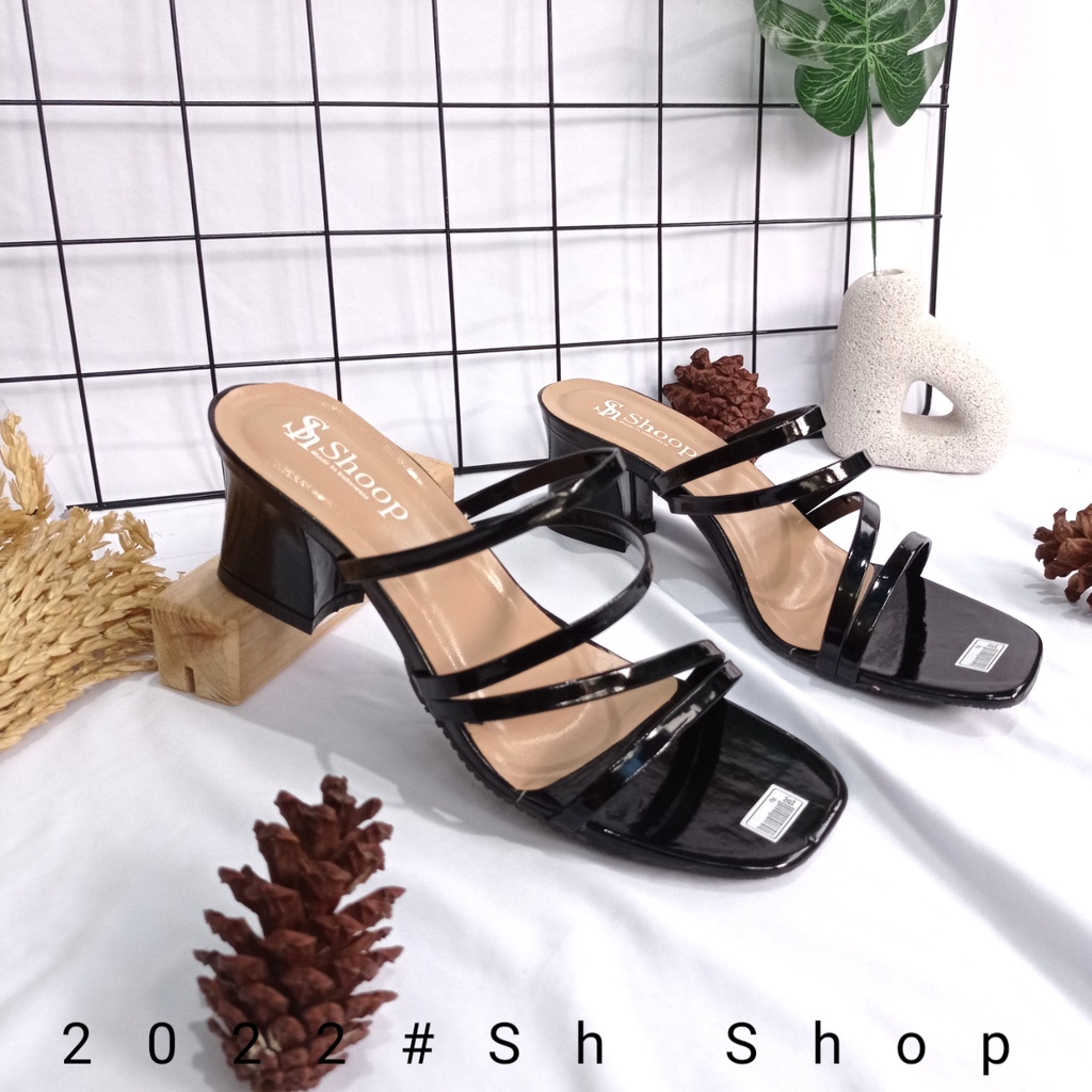 Sandal Hak Tahu Wanita Kekinian / Sandal Wanita Terbaru 2022 / Sandal Wanita Original / Sandal Hak 5 cm