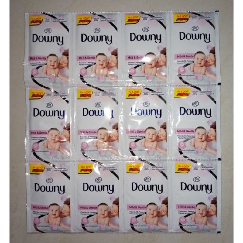 Downy Mild &amp; Gentle Renteng 12 Sachet x 20ml