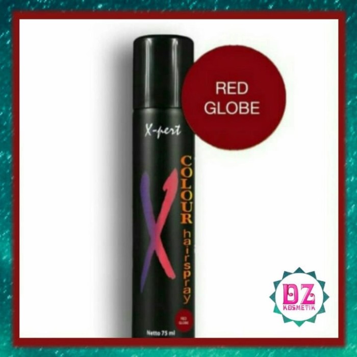 Hair spray color non permanen EXPERT RED GLOBE 75 ml