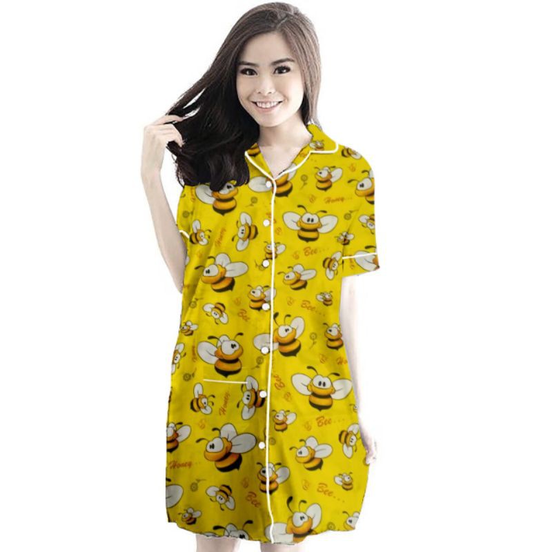 BajuTidurPiamaWanitaModelDresDaster