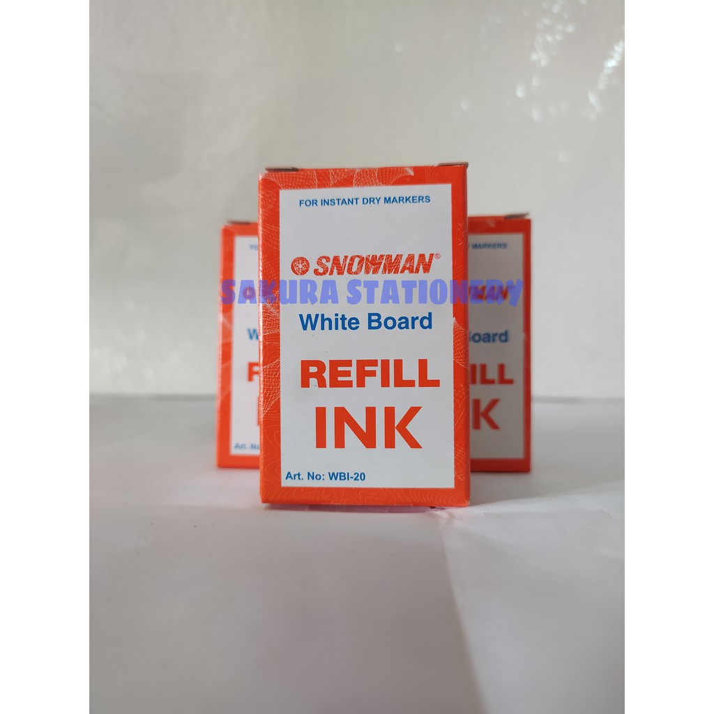

Refill Tinta Spidol Snowman Whiteboard BG12