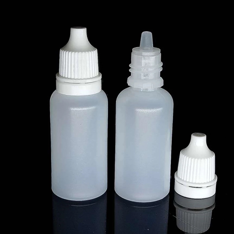 5/10/15/20/30/50/100ML Empty Plastic Eye Drop Bottle / Squeezable Dropper Bottles Drop Container