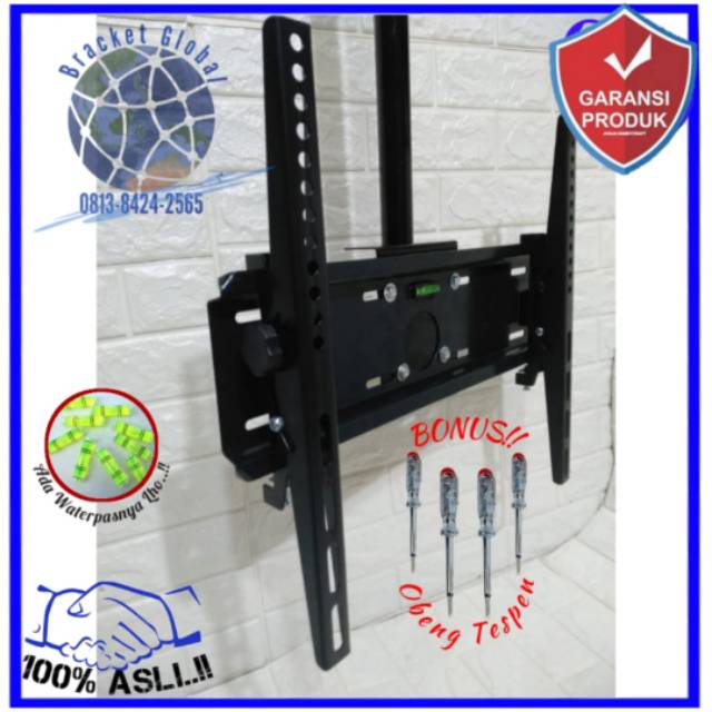 Bracket Tv ceilling/gantung/plafon 32&quot;-60&quot; universal cocok all merk TV