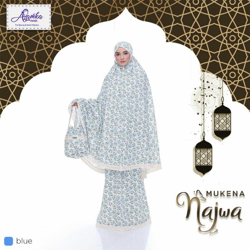 READY MUKENA NAJWA by Azamka Hijab Faidh - Matterial Katun Rayon Premium