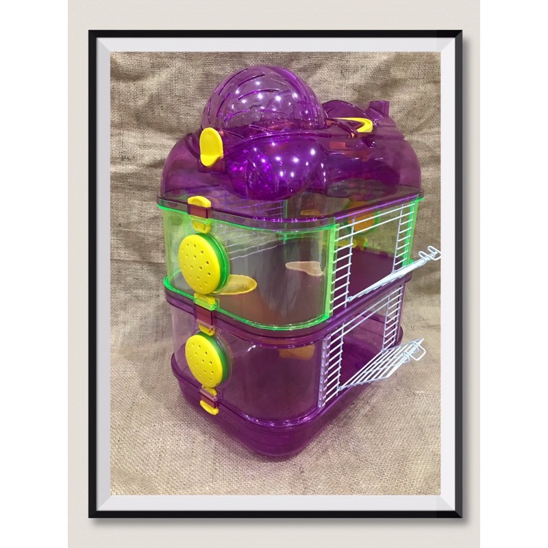 Kandang hamster tingkat plus bola-3