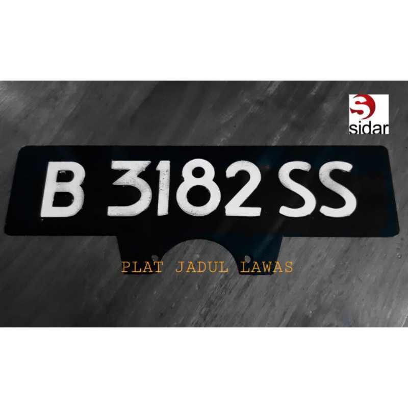 Plat Nomer Vespa Jadul Depan