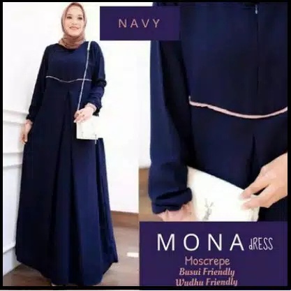 (PROMO) GAMIS MONA DRESS MAXY/FASHION MUSLIM TERBARU