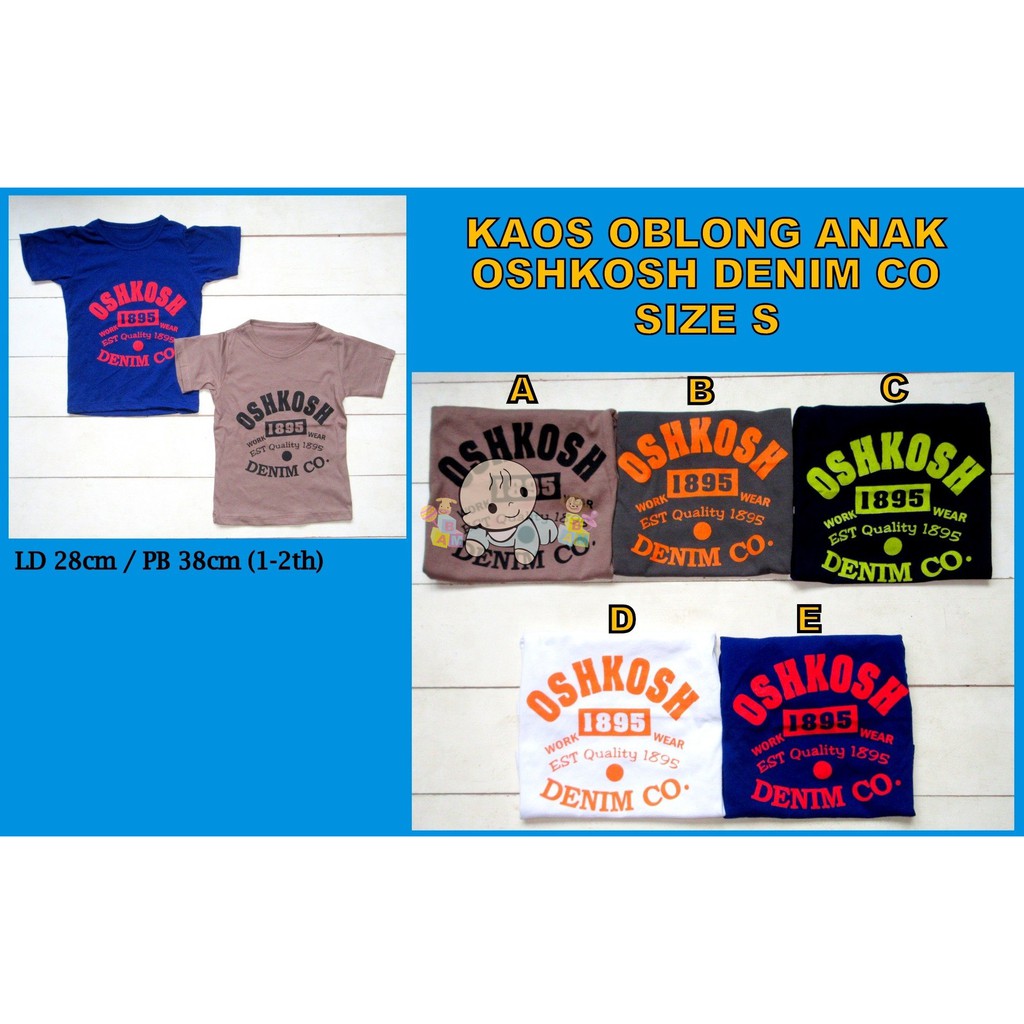 Kaos Oblong Anak Oshkosh Denim Co
