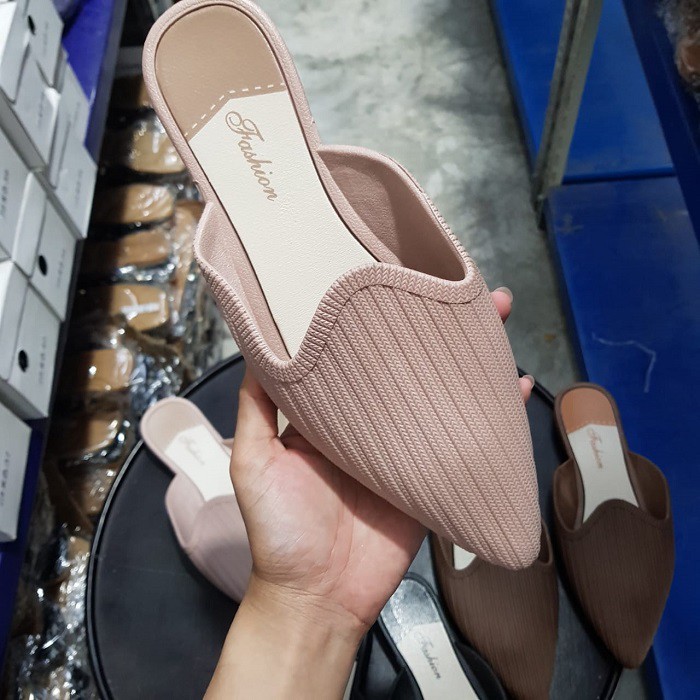 [✅BISA COD] 2607 FASHION RUBBER MULE (REAL PICTURE)