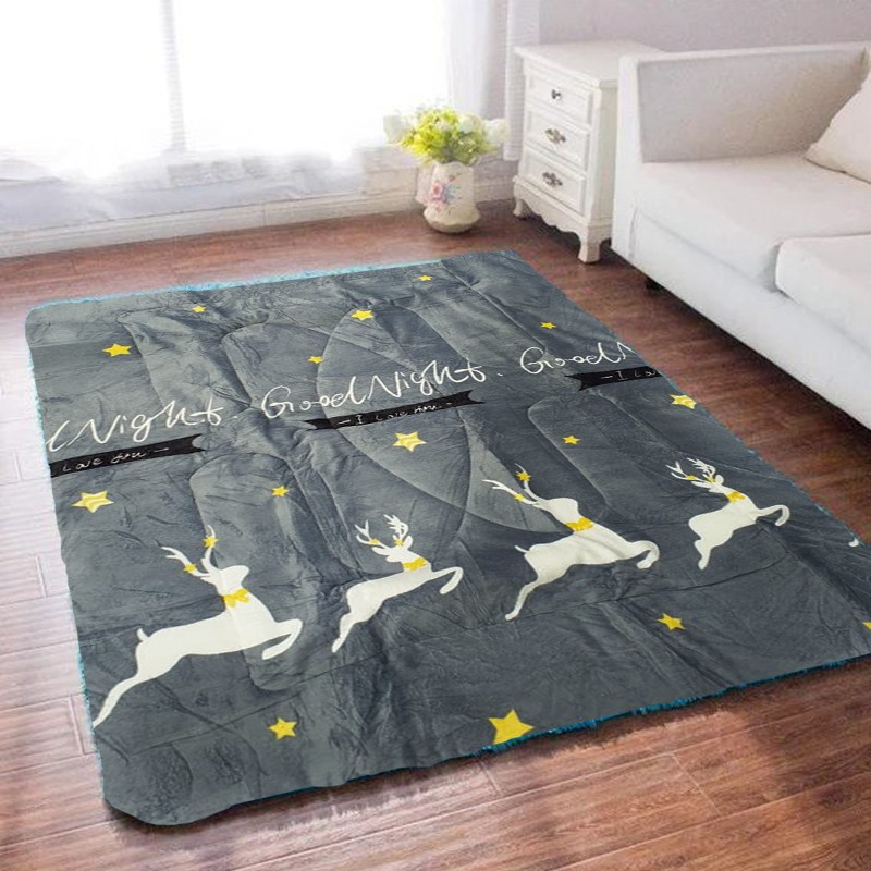 Karpet Selimut Karpet Bulu Tebal Halus dan Lembut Premium Quality Uk 180 x 200 Anti Slip