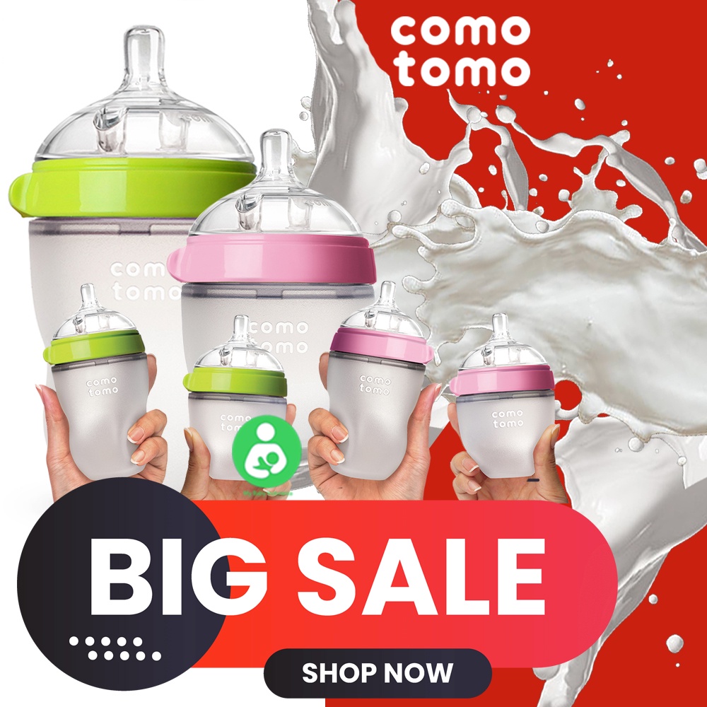 COMOTOMO - COMOTOMO SINGLE PACK 150ML PINK - BOTOL SUSU BAYI BREAST MILK BABY BOTTLE