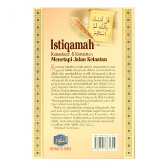 Jual Buku Islam Istiqomah Istiqamah Konsekuen Dan Konsisten Menetapi