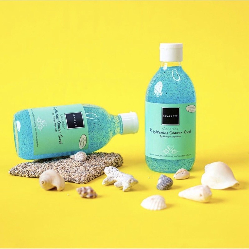 Scarlett Shower Scrub Mango Pomegranate Cucumber Coffee Sabun Mandi Perawatan Kebersihan Kulit Tubuh By Myshopbdg22