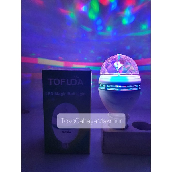 Lampu Led Disco 3w 3watt Putar Full Colour/Led Magic Ball Disco Rotate