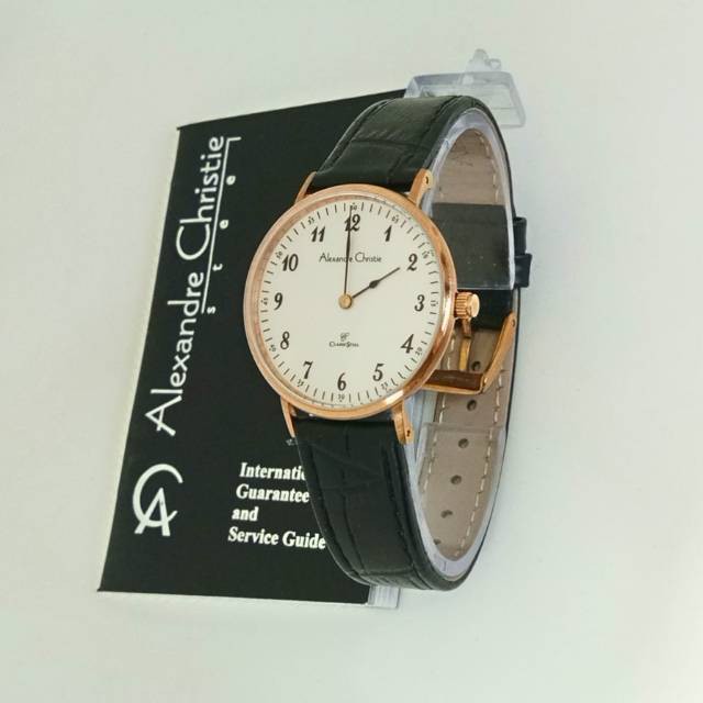 JAM TANGAN WANITA ALEXANDRE CHRISTIE AC 8479 LEATHER ORIGINAL GARANSI RESMI 1 TAHUN