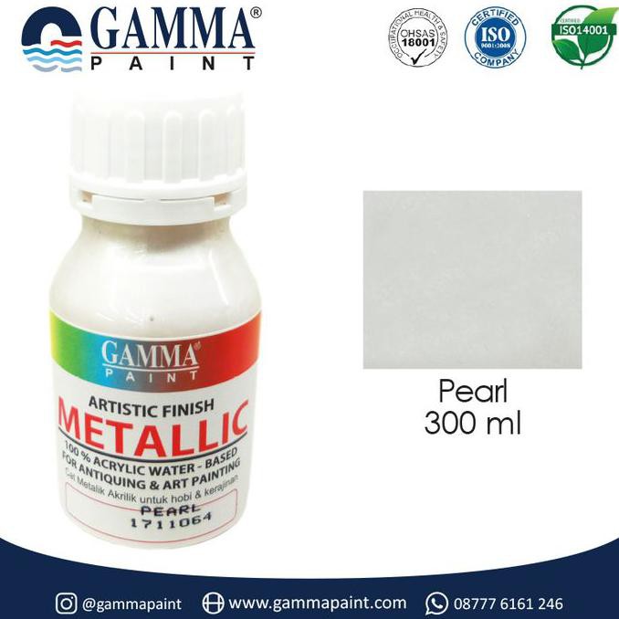 

Best Seller! Gamma Metallic Artistic Finish Acrylic Paint - Pearl 300Gr Terpercaya