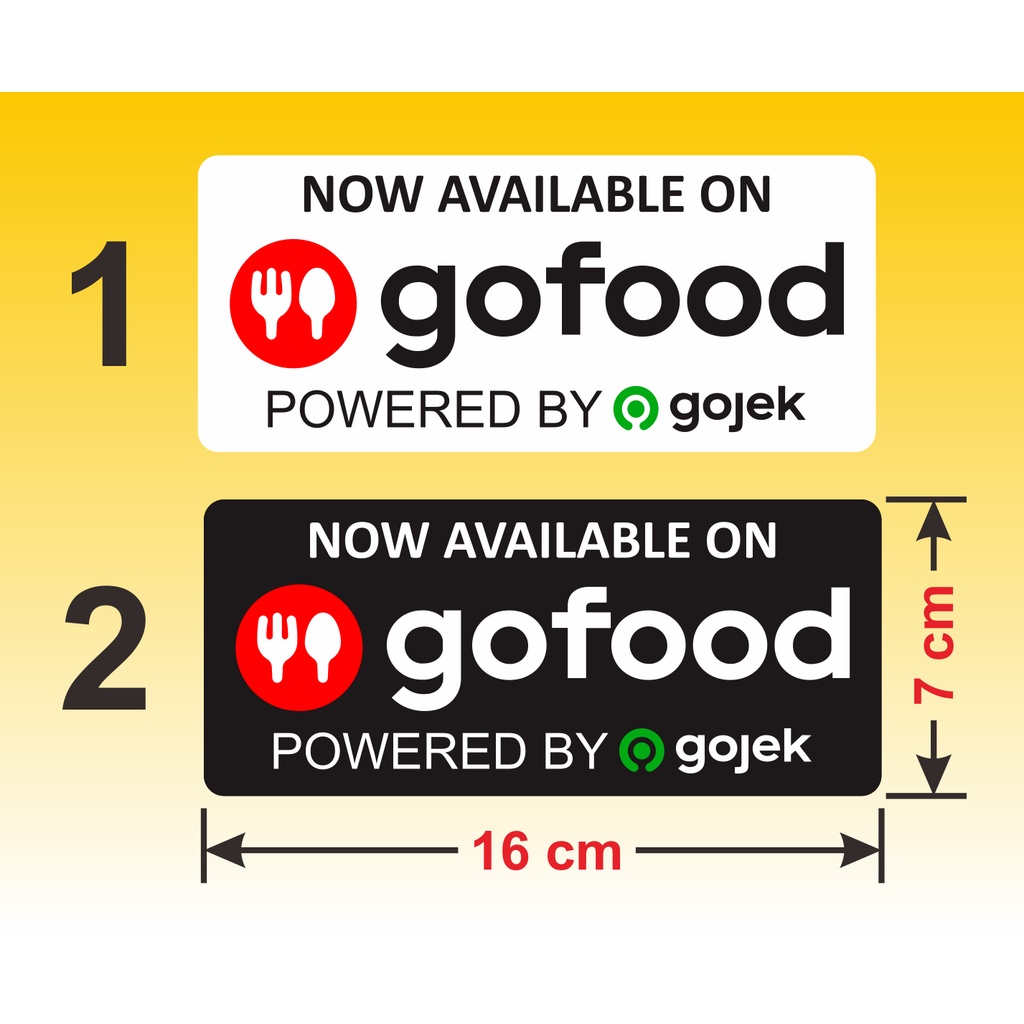 

2 pcs Sticker Label G0 F00D Vinyl Stiker Tahan Air 16x7 cm. 2 pcs sticker